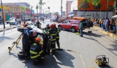 Simulado Emergência mostrou como é feito o atendimento de um acidente envolvendo dois veículos e uma motocicleta, com diversas pessoas feridas (Divulgação/PMMC)
