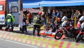 Simulado Emergência mostrou como é feito o atendimento de um acidente envolvendo dois veículos e uma motocicleta, com diversas pessoas feridas (Divulgação/PMMC)