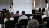 A programação também contou com Roseane Porto, do Instituto Bauducco, que falou sobre os desafios de contratação no mercado atual. (Warley Kenji/PMMC)