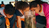 Alunos acompanharam experimentos com abordagem lúdica sobre a importância da clorofila e relação entre os principais gases presentes na atmosfera (Warley Kenji/PMMC)