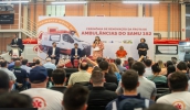 Mogi das Cruzes recebeu nesta quarta-feira (27/11) a cerimônia de renovação da Frota do Samu – Serviço Móvel de Urgência e que reuniu representantes de 88 municípios brasileiros, de 5 Estados