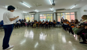 Alunos de diferentes escolas foram divididos em salas temáticas, onde contaram as ações dos conselhos neste ano e o que esperam para 2025. (Divulgação/PMMC)