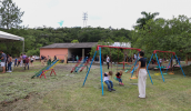 Pelo projeto, a escola fará parte da rede de escolas sustentáveis. O espaço foi revitalizado. (Divulgação/PMMC)