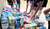 506 litros de leite foram arrecadados em peneira do Inter Mogi, no final de semana (Divulgação - PMMC)