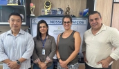 Reunião com representantes do Sincomércio discutiu o trabalho de orientação da Lei Mogi Mais Viva e melhorias na segurança das áreas comerciais (Divulgação/PMMC)