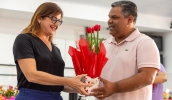 Prefeita Mara Bertaiolli foi recebida pelo diretor-geral do Semae, José Luiz Furtado (Divulgação/PMMC)