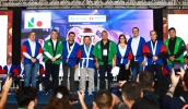 Prefeita Mara Bertaiolli e vice-prefeito Téo Cusatis participaram da abertura do 38 Akimatsuri ao lado de autoridades - Divulgação (PMMC)