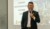 O coronel da Polícia Militar Felício Kamiyama falou sobre a importância do respeito à sinalização de trânsito para a promoção da segurança viária (Divulgação/PMMC)
