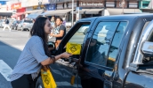Ação do Simulado de Emergência também contou com a distribuição de material informativo para motoristas que transitavam por Jundiapeba (Divulgação/PMMC)