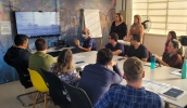 Encontro foi conduzido pela equipe do Departamento Financeiro e Controladoria Interna do Semae, debatendo indicadores financeiros e de desempenho (Julio Nogueira/Semae)