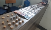 Nos flagrantes deste semana, foram apreendidas porções de entorpecentes e dinheiro, além de um suspeito ter sido preso pela Guarda Civil Municipal (Divulgação/PMMC)