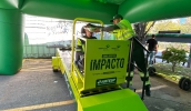Simulador de Impacto estará no Largo do Rosário em uma parceria entre a Secretaria de Mobilidade e Trânsito e a concessionária Ecovias, no Maio Amarelo (Divulgação)