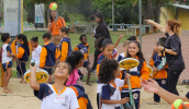 O Dia Mundial do Brincar foi celebrado com várias oficianas no Parque da Cidade. (Divulgação/PMMC)