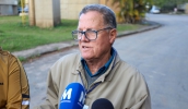 Secretário de Obras e Infraestrutura, Nilmar de Cassia Ferreira, vistoriou ETE e detalhou andamento das negociações para retomada dos serviços (Divulgação/PMMC)