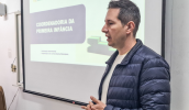 O coordenador da Primeira Infância de Mogi das Cruzes, Claudio de Faria Rodrigues, participou da formação. (Divulgação/PMMC)