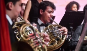 Abertura do Festival de Inverno teve a apresentação da Banda Sinfônica Infanto-Juvenil de Mogi das Cruzes, que encantou o público presente no Theatro Vasques (Divulgação/PMMC)