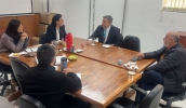 Visita de cortesia proporcionou reunião produtiva nesta segunda-feira (14/70, na sede da Secretaria Municipal de Meio Ambiente e Proteção Animal (Divulgação/PMMC)