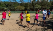 As atividades esportivas também foram destaque durante a edição do projeto Rua Mais Feliz realizada no Parque Centenário, como as clínicas de futebol (Divulgação/PMMC)