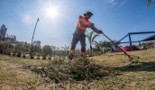 Mutirão de zeladoria e revitalização do Parque da Cidade contempla serviços de pintura geral, manutenção, recomposição e troca de estruturas, limpeza e roçada (Divulgação/ PMMC)