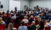 Secretário estadual de Desenvolvimento Econômico, Jorge Lima, que apresentou programas e ações disponíveis pela Agência Desenvolve SP e Investe SP (Divulgação/PMMC)