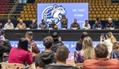 Prefeita Mara Bertaiolli destacou a importância da equipe de basquete para Mogi das Cruzes e o orgulho que a população tem em torcer e se espelhar no time (Divulgação/PMMC)
