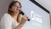 Prefeita Mara Bertaiolli lembrou que o trabalho do Smart Mogi com reconhecimento facial respeita a privacidade das pessoas e oferece mais segurança para a população (Divulgação/PMMC)