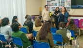 A visita no CEIM Dr. Carlos Garcia, em Jundiapeba, contou com a presença de representantes das secretarias municipais de Educação e Assistência Social, além da equipe da Coordenadoria Especial da . . .