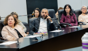 A secretária municipal de Educação, Darly Carvalho, acompanhou a ação ao lado do diretor do Departamento Pedagógico (Deped), Mitch Almeida. (Gabriel Eid/Divulgação/Alesp)