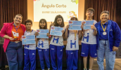 Equipe &Acirc;ngulo Certo, da EM Prof. Eul&aacute;lio Gruppi, venceu a V Jornada Matem&aacute;tica no Cemforpe                             