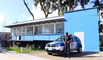 Base da Guarda Municipal na praça Oswaldo Cruz