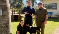 N&uacute;cleo de Bem-Estar Animal (Nubea) encontra rottweiller na Vila Jundia&iacute; e devolve animal &agrave; tutora