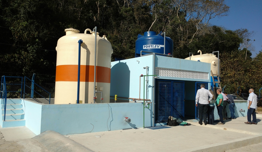 Equipamento que está sendo instalado na Estação de Captação Pedra de Afia vai modernizar tratamento e melhorar qualidade da água distribuída à população (Foto: Julio Nogueira/Semae)
