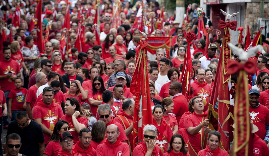 A Entrada dos Palmitos é um dos pontos altos da programação da Festa do Divino Espírito Santo e reuniu neste ano público de aproximadamente 35 mil pessoas Junior Lago/ PMMC)