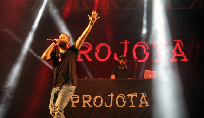 Rapper se emocionou com o público presente na Expo Mogi - Foto Ney Sarmento