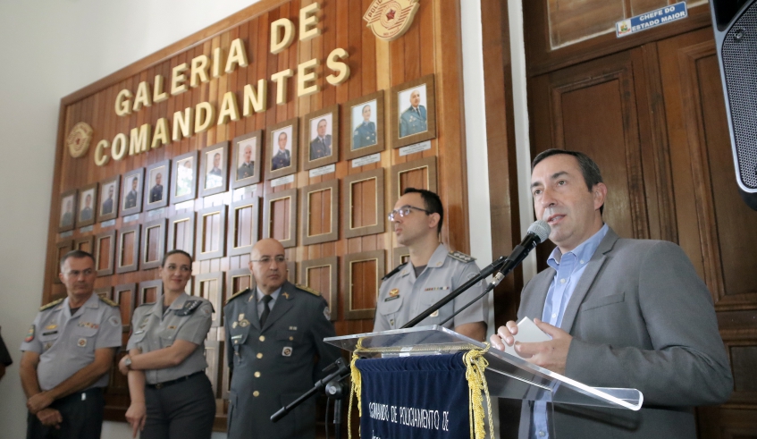 Marcus Melo destacou a importância do trabalho da Polícia Militar e a necessidade das ações integradas que são realizadas para melhoria da segurança da população (Ney Sarmento/PMMC)