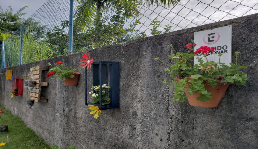 Jardim suspenso foi implantado no estacionamento da Secretaria Municipal de Saúde (foto: Vinícius Santana/PMMC)