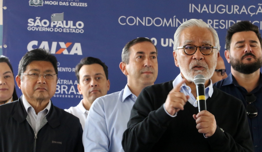 O secretário nacional de Habitação, Celso Matsuda, destacou a importância da união entre os três governos para entregar às famílias as moradias e a infraestrutura da região (Ney Sarmento/ PMM . . .