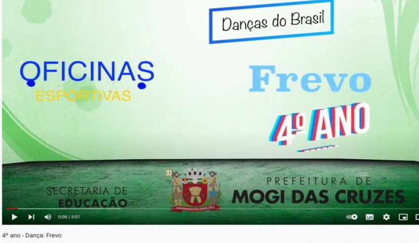 Este é o sexto bloco de oficinas. Todo o conteúdo está disponível no canal do Youtube da Secretaria de Educação. (Divulgação/PMMC)