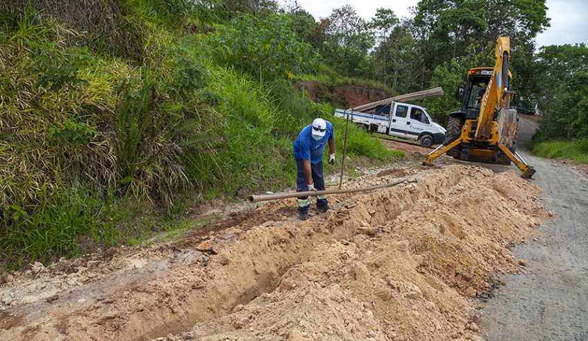 Projeto prevê 2.000 metros de redes nas ruas Brasília, Goiás, Mato Grosso e Rio Grande do Sul; previsão é finalizar obra neste mês (Foto: Pedro Chavedar/PMMC)