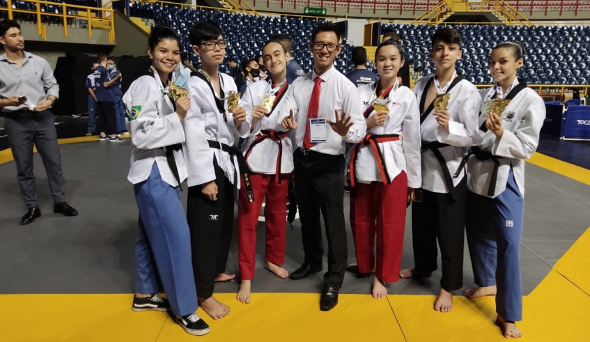 Equipe mogiana foi destaque no Grand Slam de Taekwondô, disputado em Fortaleza, e garantiu classificação para o Campeonato Mundial da categoria (Divulgação)