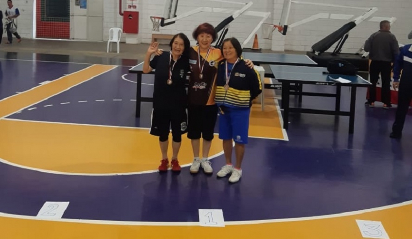 Nas disputas do tênis de mesa feminino, Mogi das Cruzes teve destaque, com a conquista da medalha de ouro por Keiko Shimada Anraku (Divulgação)