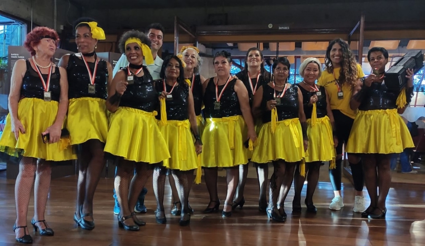 Mogi das Cruzes conquistou uma medalha de prata na modalidade dança de salão, durante as disputas dos Jogos da Melhor Idade, realizados em Campos do Jordão (Divulgação)