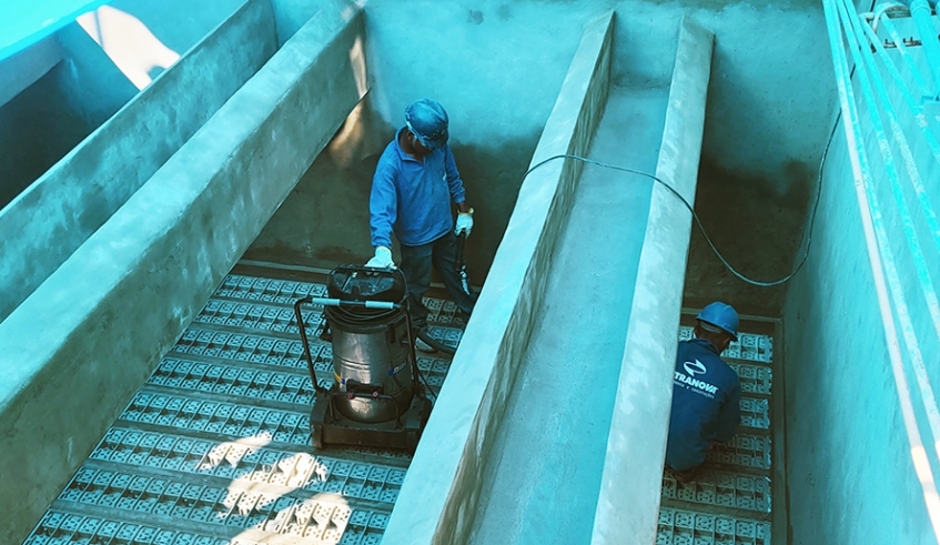 Objetivo das obras é modernizar procedimentos e prolongar vida útil dos filtros, que são estruturas importantes para garantia da qualidade no tratamento (Foto: Semae)