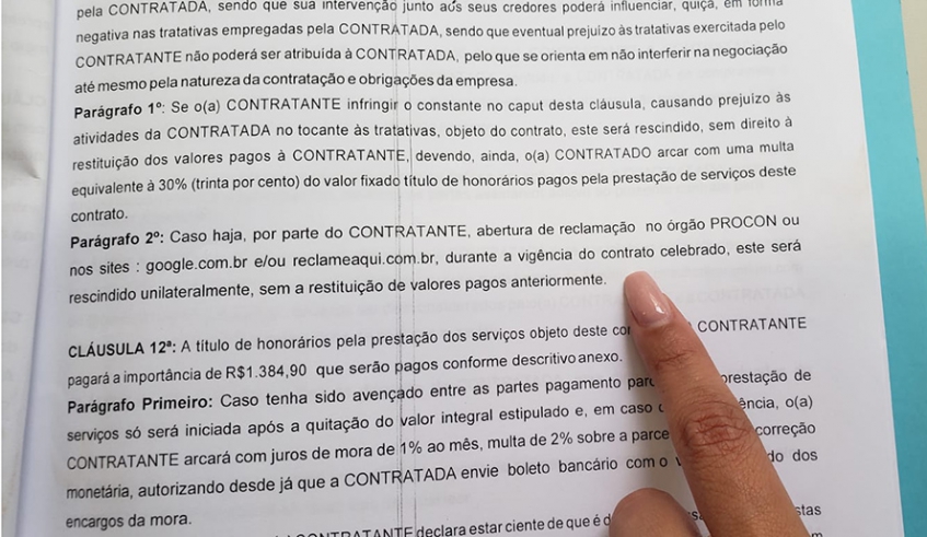 Cláusula contratual fere artigo 52 do Código de Defesa do Consumidor ao privar o contratante de exercer um direito (Divulgação/PMMC)