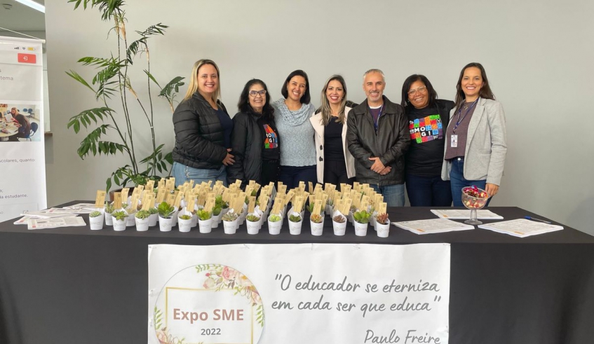 A equipe responsável pela Supervisão de Ensino apresentou seu trabalho, junto aos outros departamentos da Secretaria de Educação. (Divulgação/PMMC)