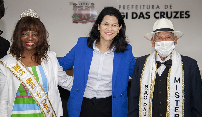 Lançado nesta quinta-feira, com a presença da vice-prefeita, Priscila Yamagami Kähler, o concurso Miss e Mister Terceira Idade 2022 terá inscrições abertas nesta sexta-feira (Pedro Chavedar/ PMMC) . . .