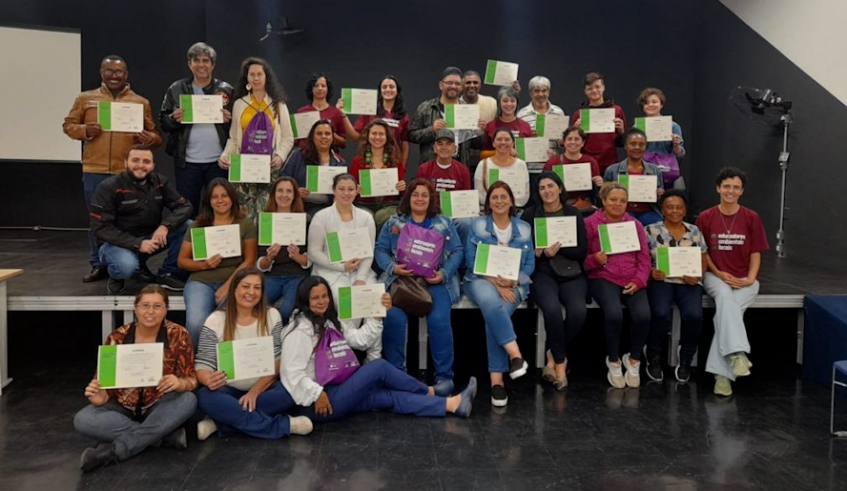 Os participantes da segunda turma do Curso de Educadores Ambientais Locais - Cidade concluíram o módulo de formação na última quinta-feira (22/09)(Divulgação/SVMA)