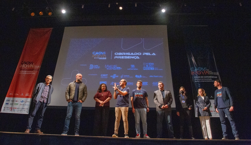 Caqui Inova tem programação com painéis, workshops, mentorias, batalhas de robôs, café com startups, exposições de trabalhos, entre outras atividades (Divulgação/PMMC)