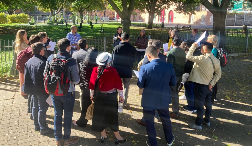 Representantes das cidades que participaram do ciclo de estudos também fizeram visitas a espaços públicos (Claudio Rodrigues/Divulgação PMMC)