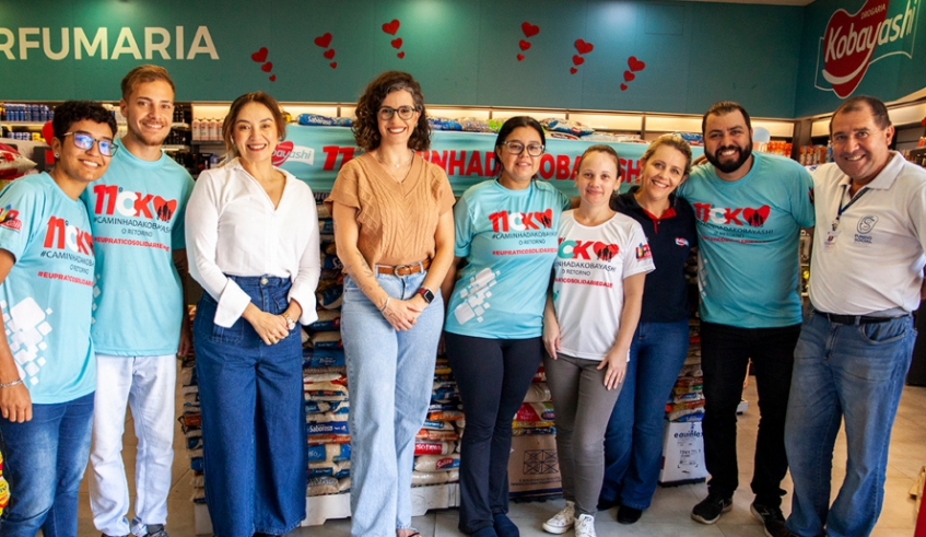 Fundo Social de Mogi recebeu mais de 10 toneladas de alimentos arrecadadas durante a 11ª edição da Caminhada Kobayashi (Pedro Chavedar/ PMMC)